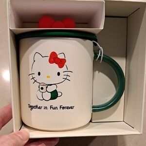 Hello Kitty x Starbucks Mug with Green Handle